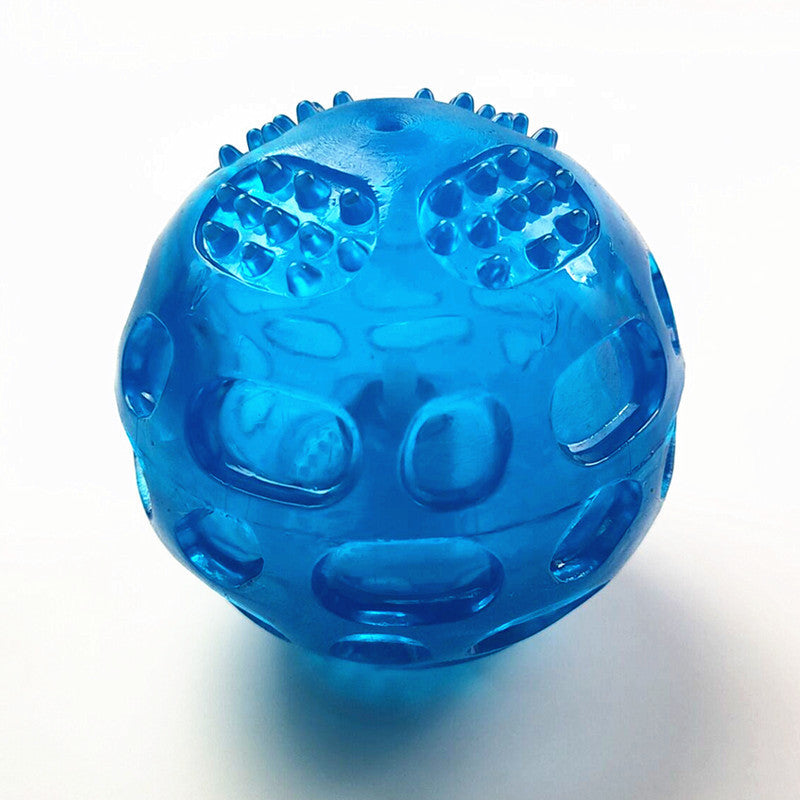 Waterproof Squeaky Rubber Ball – Fun & Teeth-Cleaning Toy for Dogs! 🐶🎾🔊