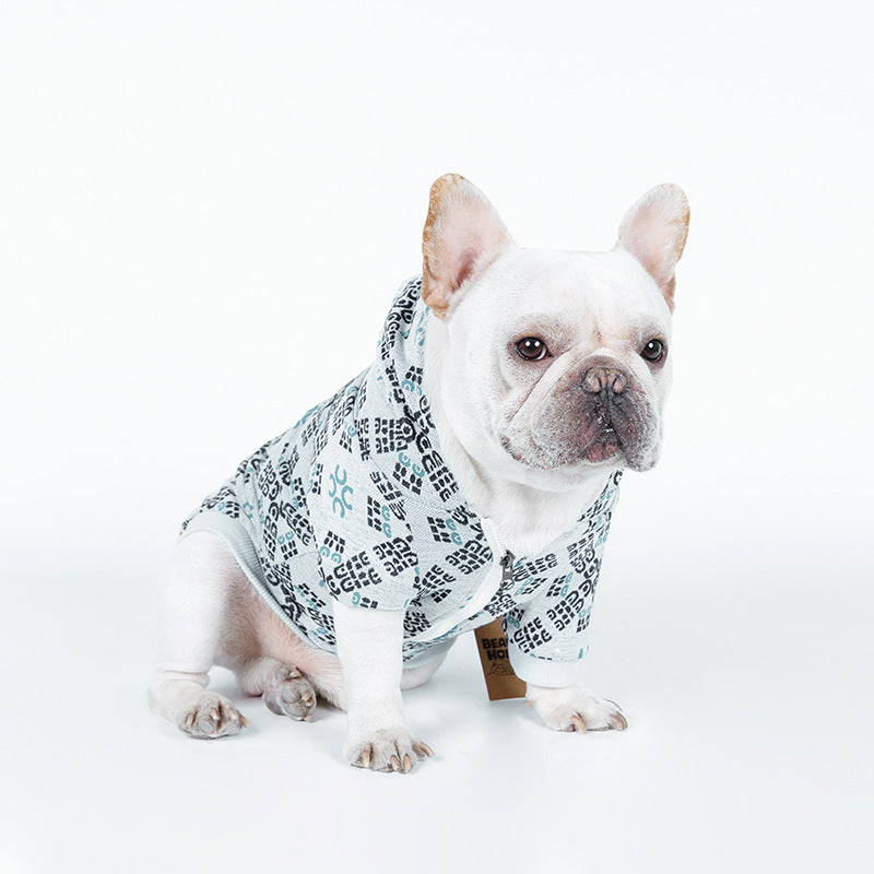 Teddy Dog Pattern Print Pet Clothes – Stylish & Cozy! 🐶✨👕