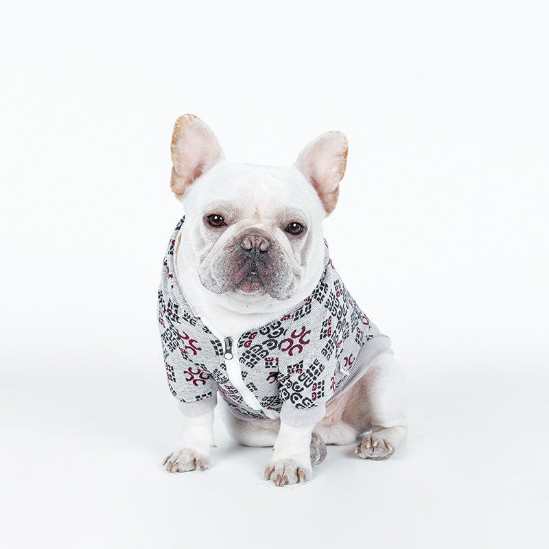 Teddy Dog Pattern Print Pet Clothes – Stylish & Cozy! 🐶✨👕