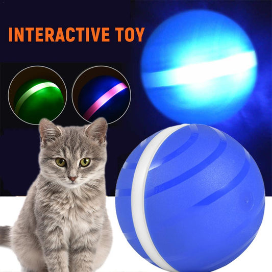 LED Rolling Flash Ball – Interactive Pet Toy 🐾✨