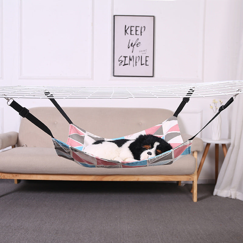 Creative Pet Hammock – Cozy & Washable Hanging Nest! 🐶🐱🛏️