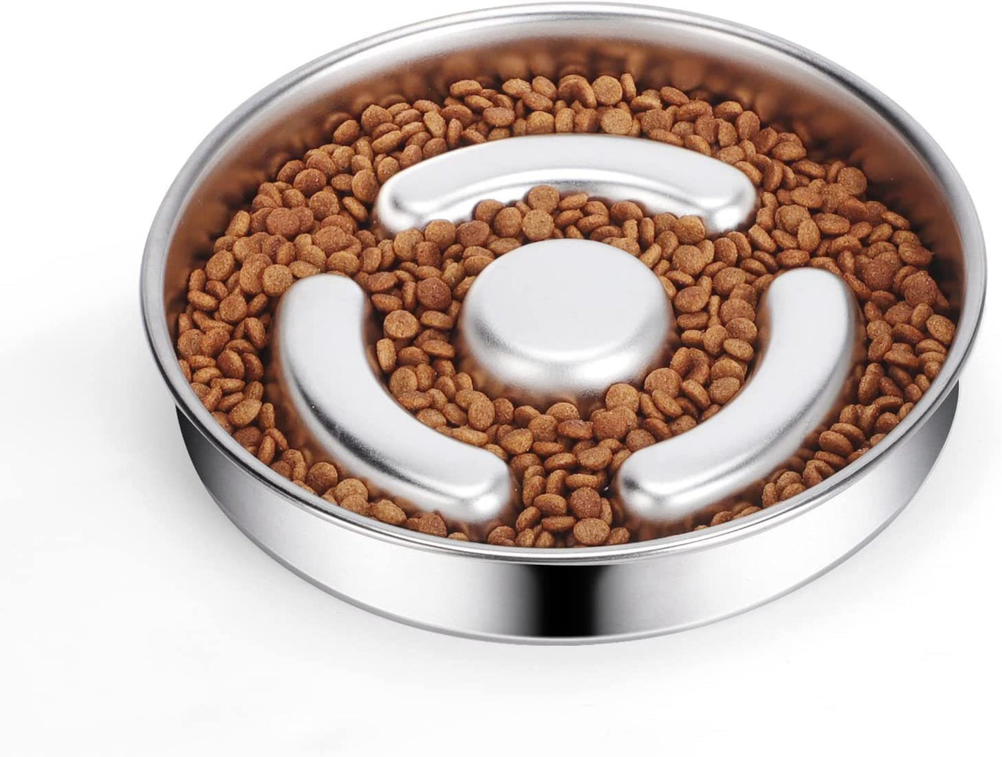 Stainless Steel Slow Feeder Bowl – Protects Neck & Aids Digestion! 🐶🐱🍽️