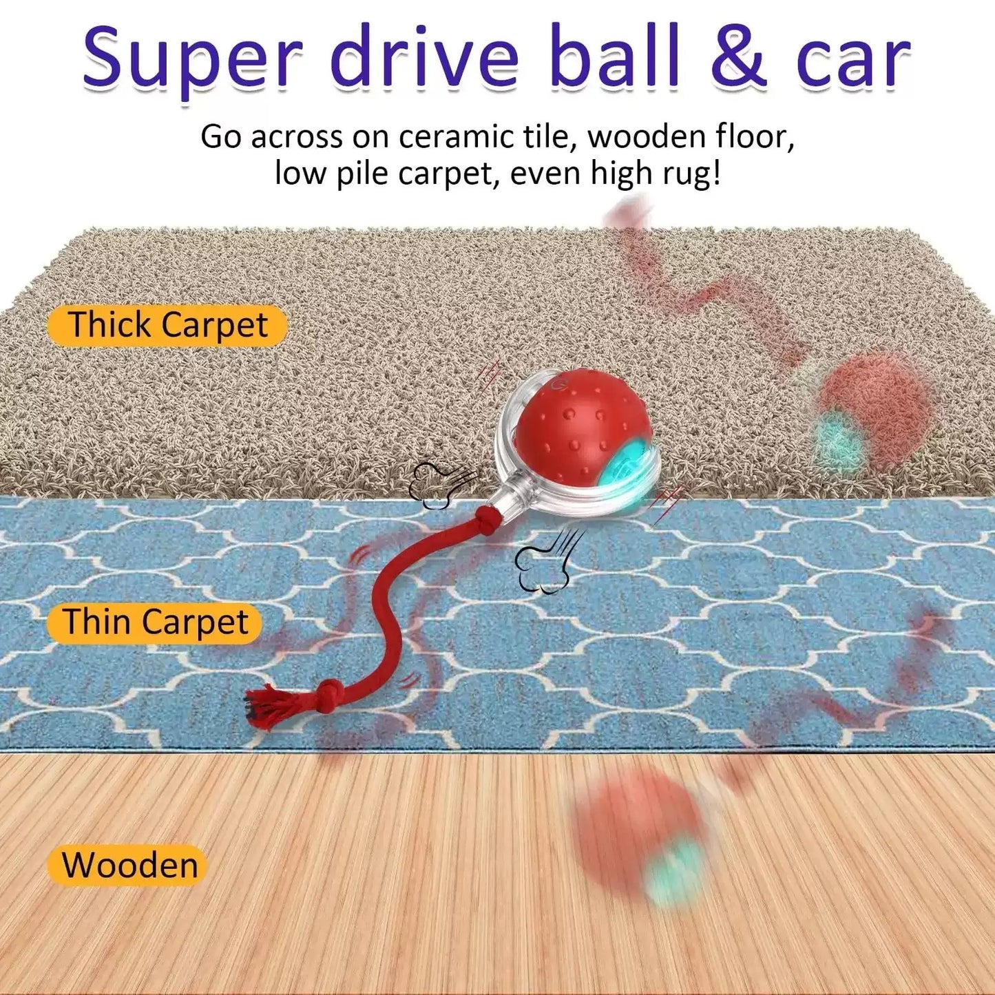 Interactive Cat Toy Ball – Super Drive Rolling Fun