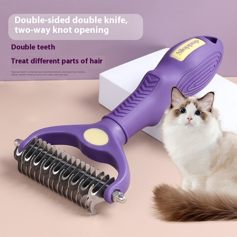 Knot Untying Pet Comb – Perfect for Cats & Dogs! 🐶🐱✨