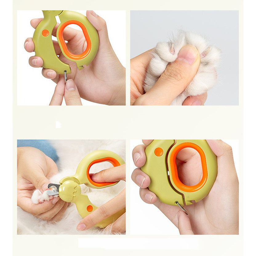 Donut-Style Pet Nail Clippers – Safe & Precise Grooming! 🐶🐱✨✂️