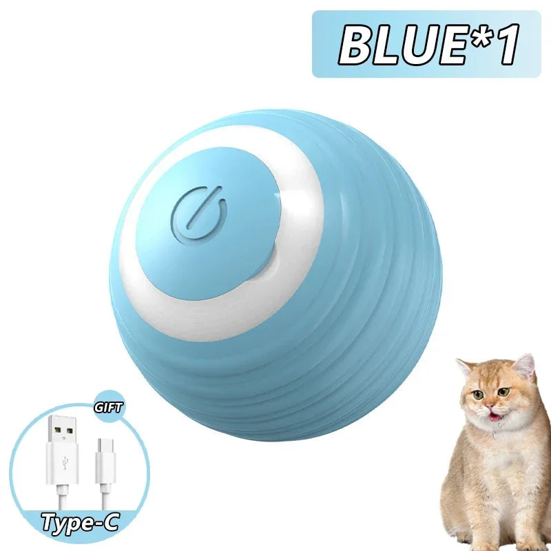 Electric Interactive USB Charging Spin Ball – Perfect Toy for Cats & Dogs! 🐾