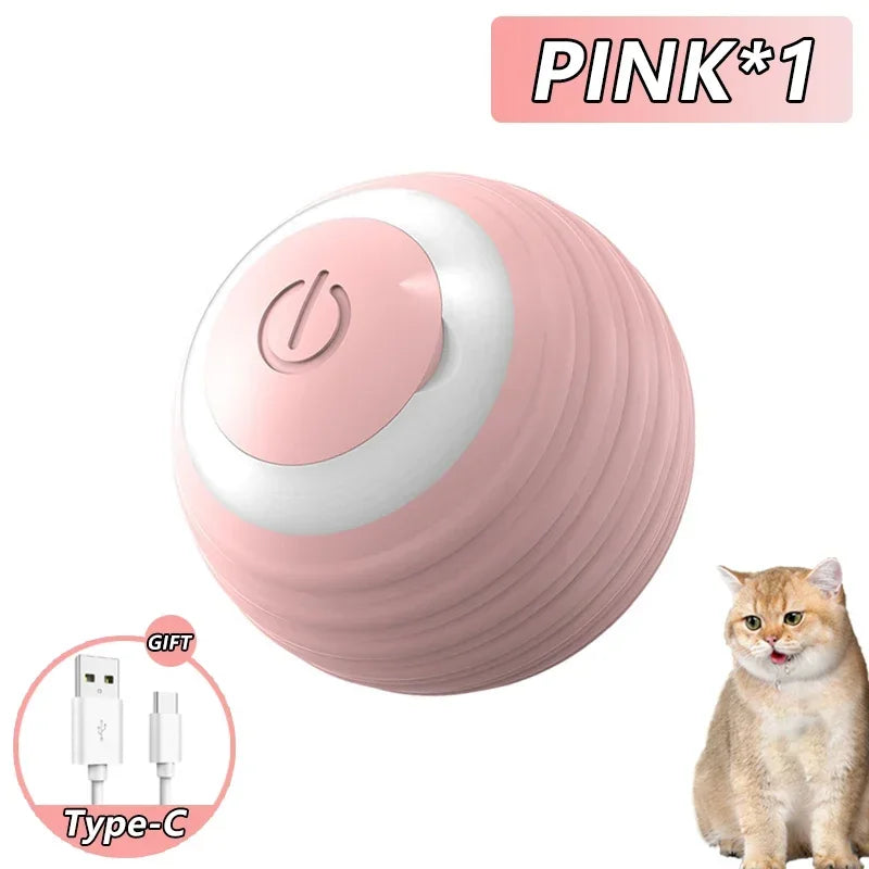 Electric Interactive USB Charging Spin Ball – Perfect Toy for Cats & Dogs! 🐾