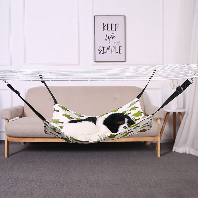 Creative Pet Hammock – Cozy & Washable Hanging Nest! 🐶🐱🛏️